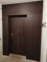 Замена МДФ панели на большую дверь после замены панели
