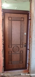 Фото железная дверь с фрезерованной мдф
