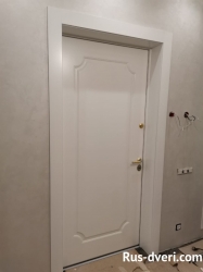 Фото белая входная дверь мдф