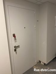 Фото белая металлическая дверь